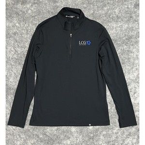 Travis Matthew 1/4 Zip Pullover Mens S Golf Performance Black Stretch